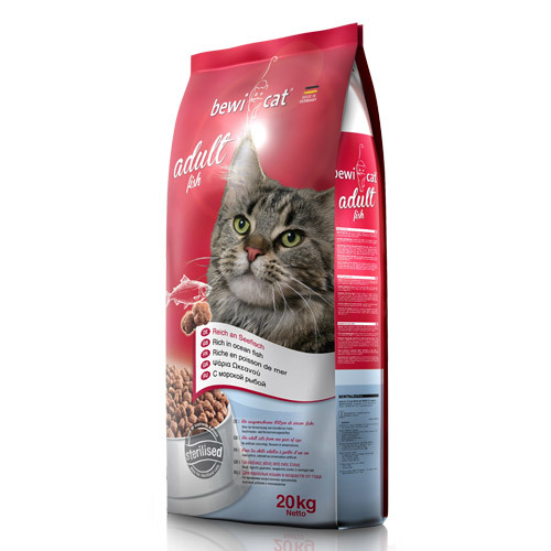 Bewi Cat корм для взрослых кошек всех пород, рыба