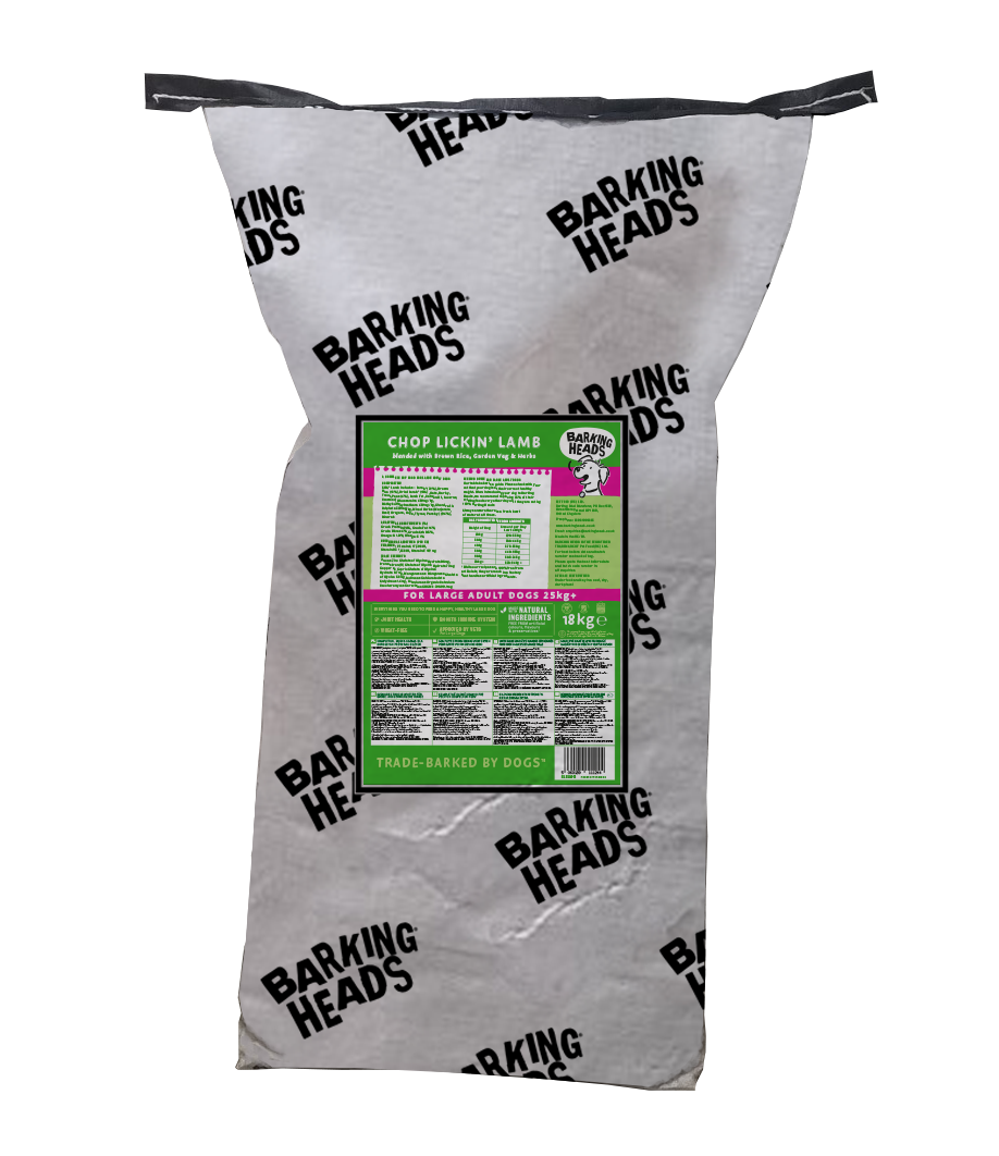 Barking Heads корм для взрослых собак крупных пород, ягненок и рис 