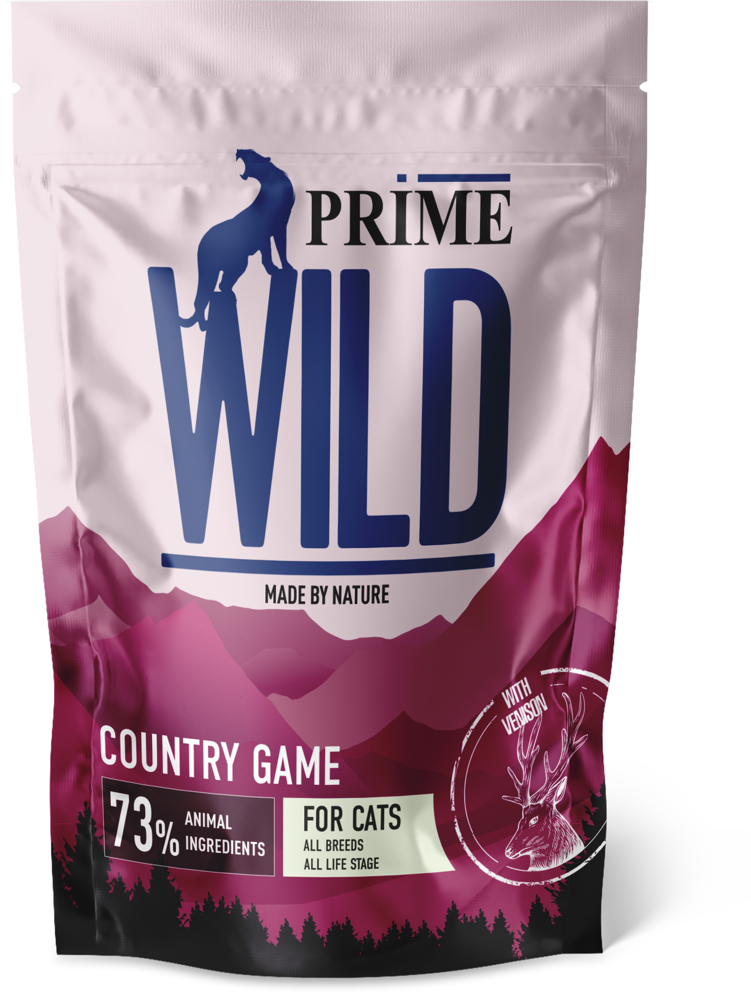 Prime Wild GF Country Game корм для котят и кошек, беззерновой, с уткой и  олениной — купить по доступной цене с доставкой