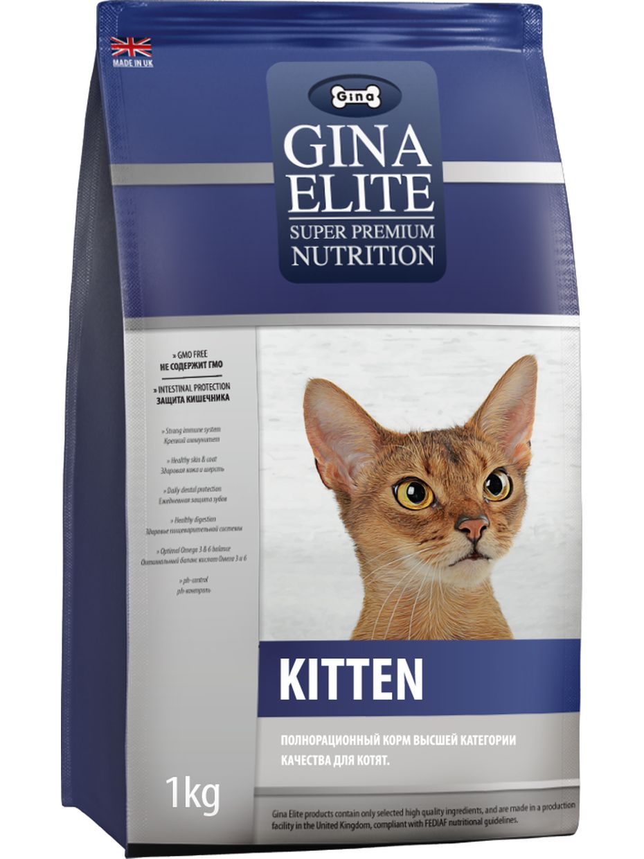 Gina Elite корм для котят, с птицей (3 кг)