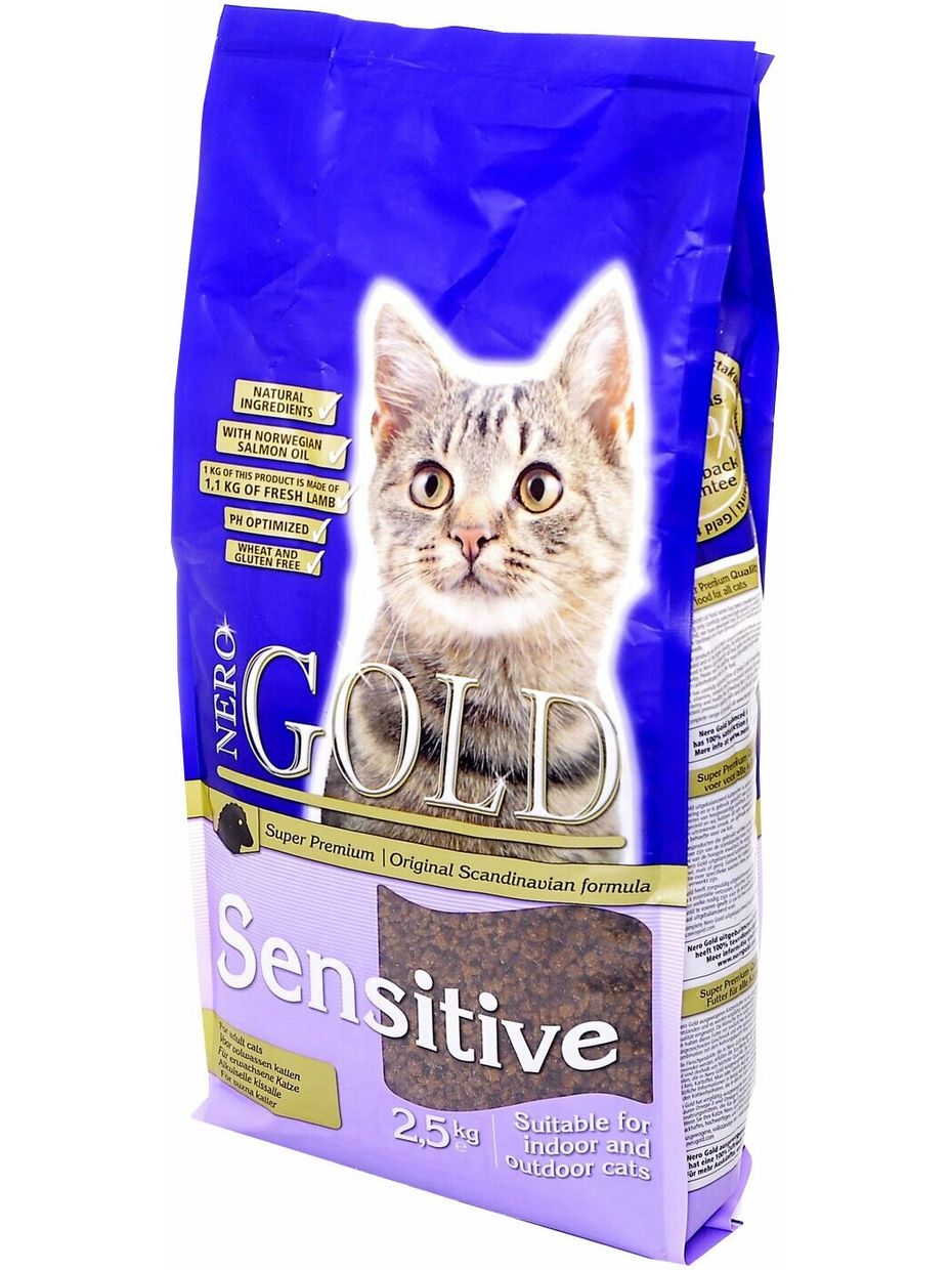 Nero Gold корм для кошек, при чувствительном пищеварении, с ягненком