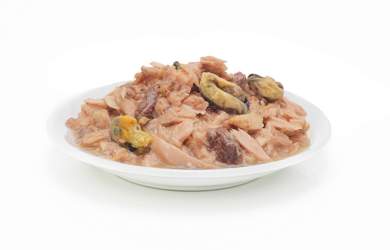 100.3.003 CANAGAN Полнорац. конс.корм дкошек ТУНЕЦ с МИДИЯМИ 75г содержимое банки