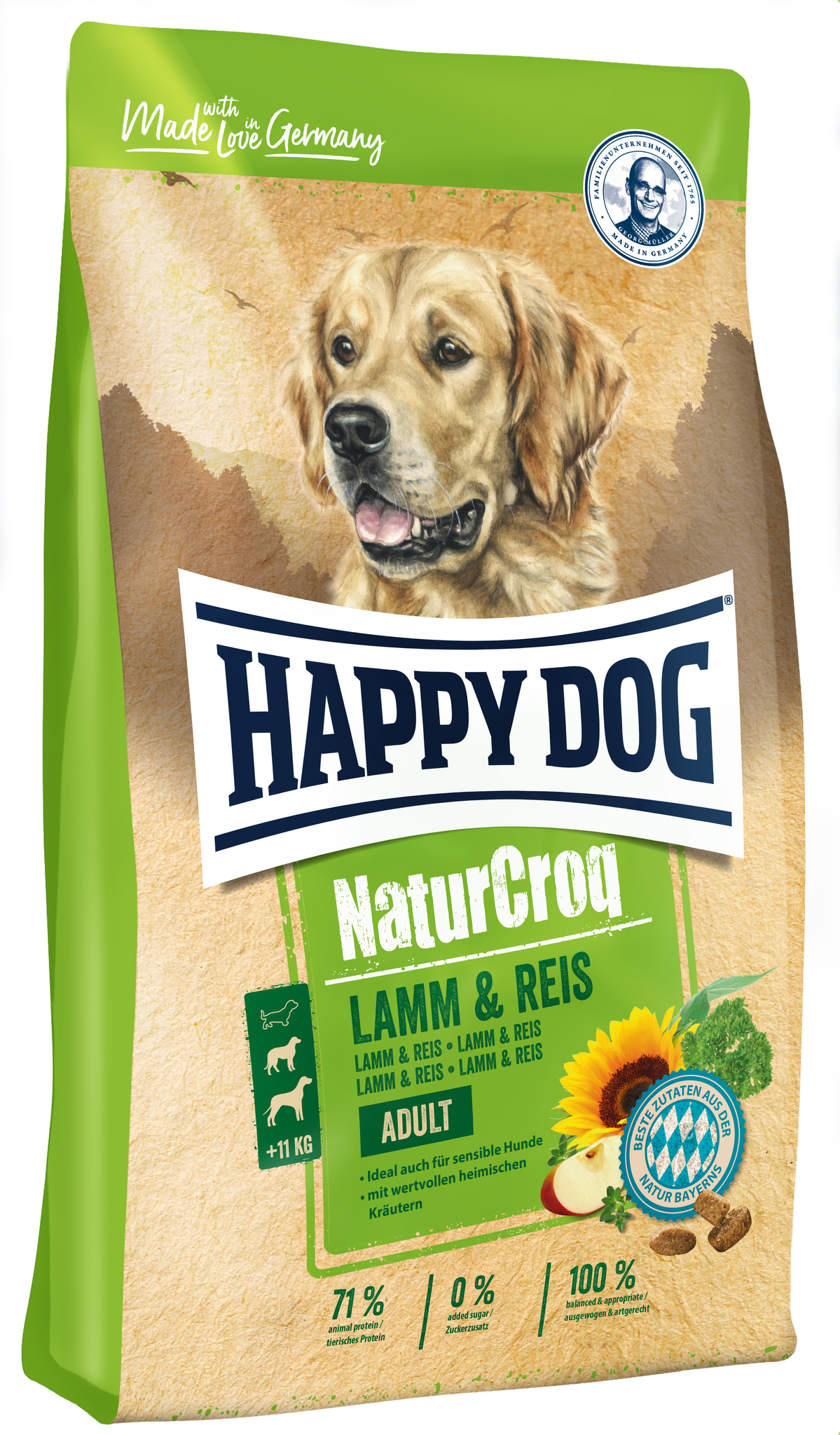 Happy Dog  NaturCroq Lamm&Reis
