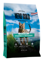 Nero Gold корм для стерилизованных кошек и котят с мясом индейки и овощами