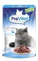 Prevital консервы для взрослых кошек всех пород, с лососем в соусе