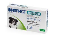 Фиприст Комбо капли от клещей и усиленным действиям от блох для собак средних пород, 134 мг/120,6 мг