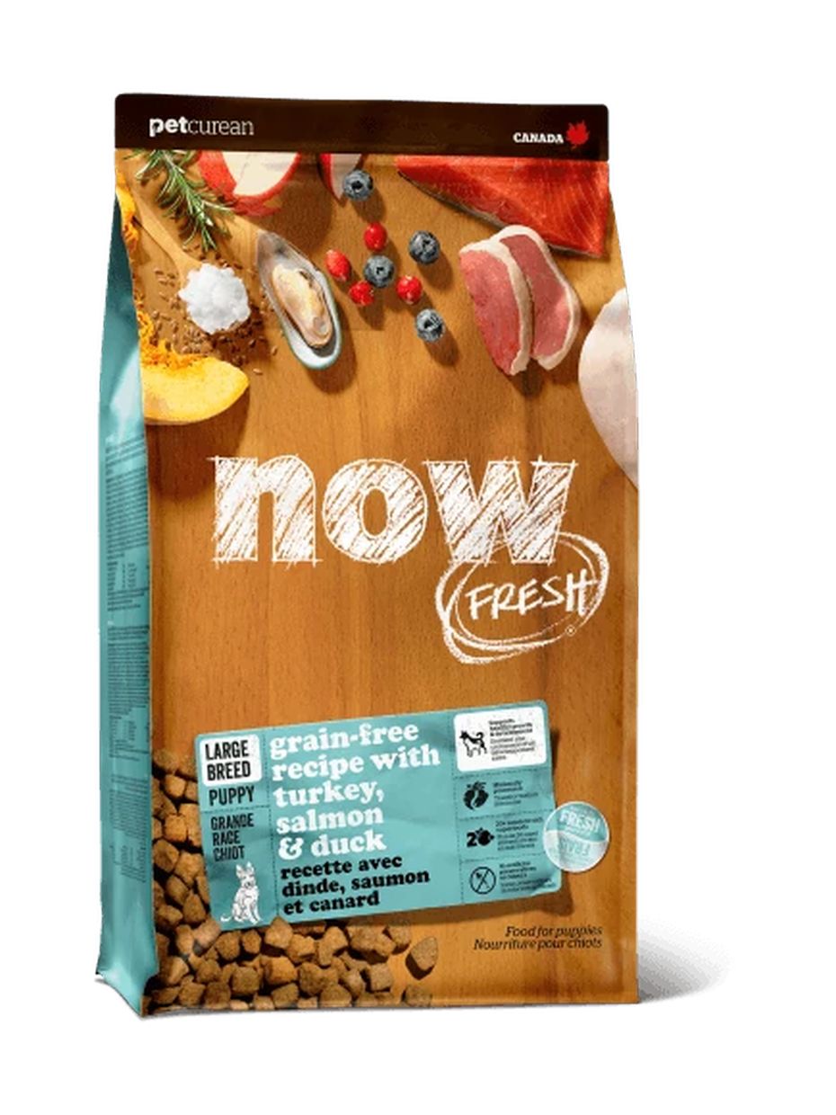NOW Fresh корм для щенков крупных пород, беззерновой, с индейкой, уткой и овощами (5,44 кг)