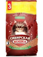 Сибирская кошка Универсал впитывающий минеральный наполнитель для кошачьих туалетов