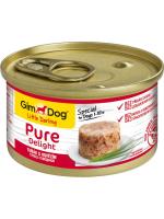 GimDog Pure Delight влажный корм для взрослых собак всех пород, тунец и говядина