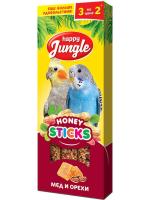 Happy Jungle Палочки мед с орехами лакомство для птиц