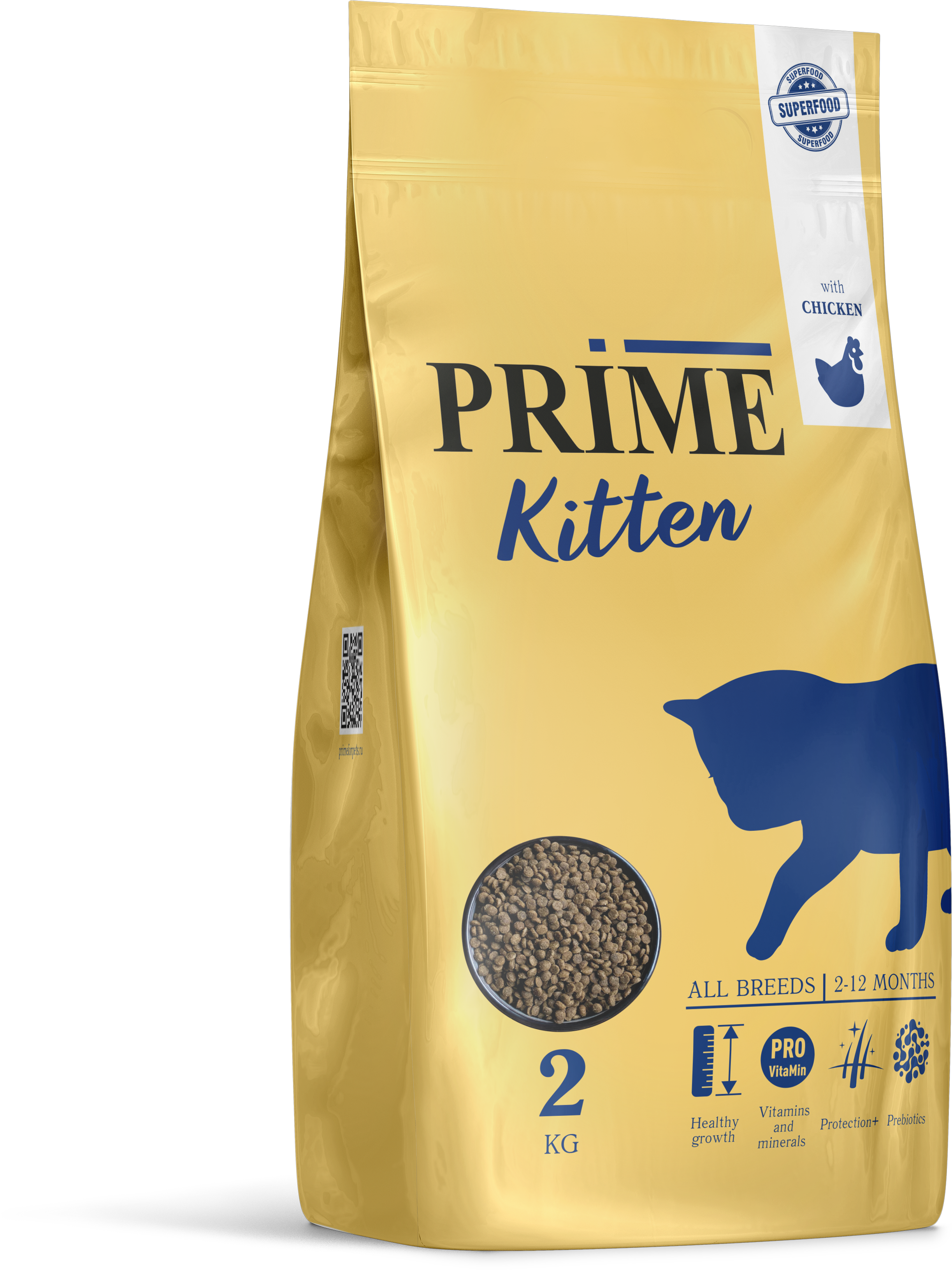 137.1.3026    PRIME KITTEN курица 2кг дКОТЯТ 2-12мес (уп5)