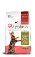 Applaws корм для взрослых кошек всех пород, беззерновой, курица, лосось и овощи