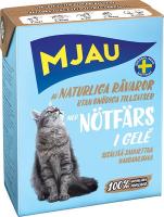 Mjau мясные кусочки в желе с   рубленой говядиной