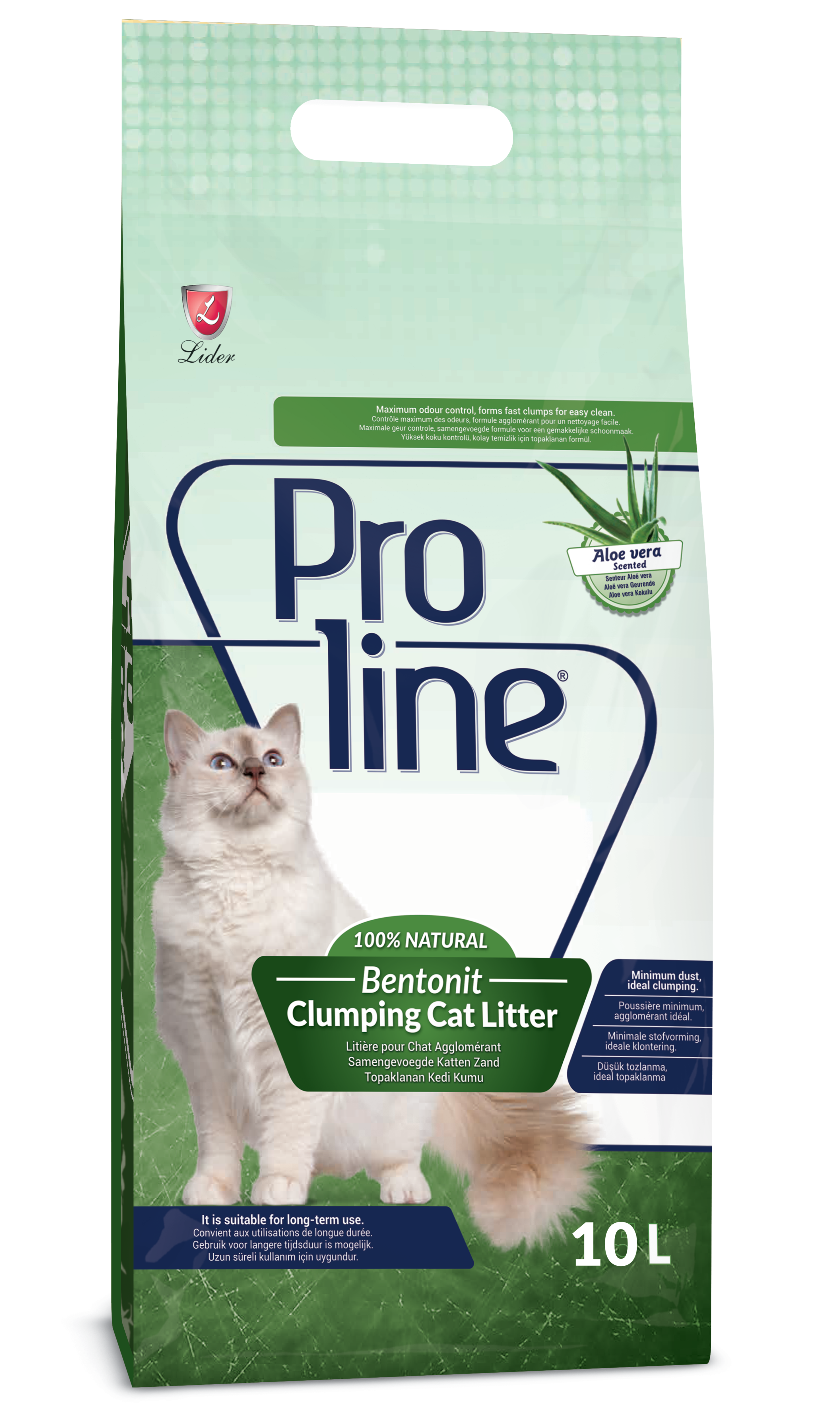 Proline наполнитель для кошачьего туалета, с ароматом алоэ вера (10 л)