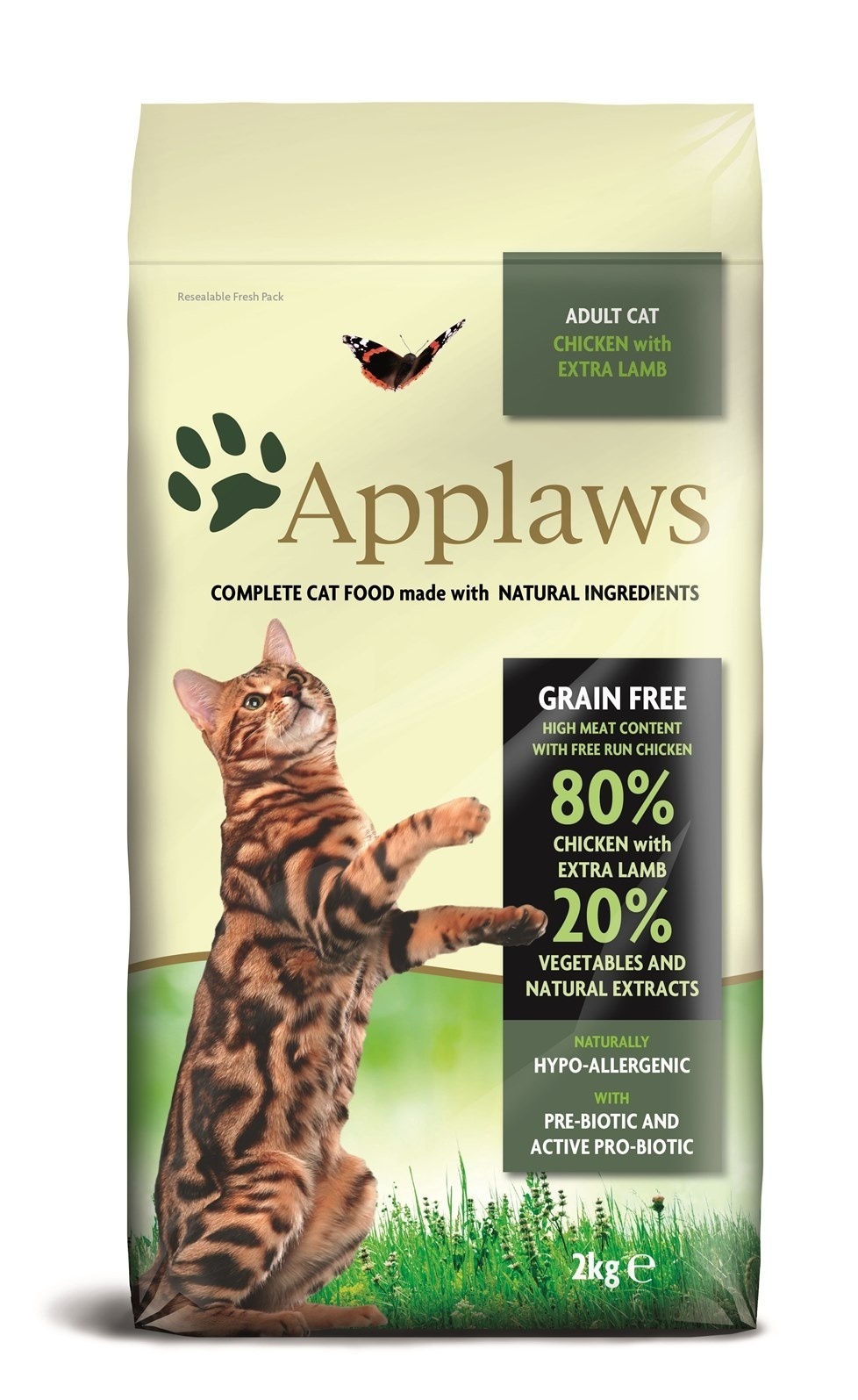 Applaws корм для взрослых кошек всех пород, беззерновой, курица и ягненок