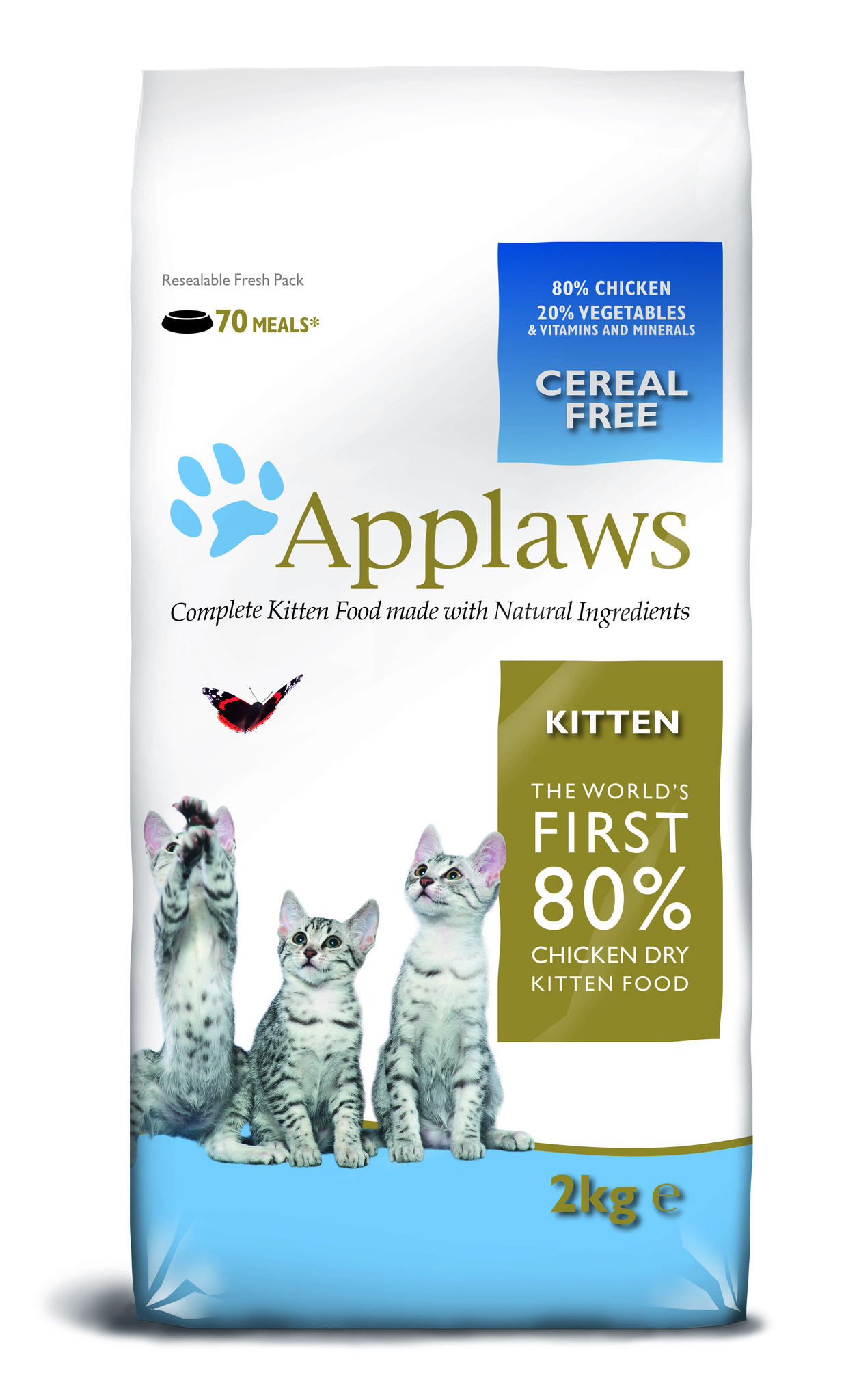Applaws корм для котят всех пород, беззерновой, курица и овощи