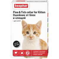 Beaphar ошейник для котят от блох с диазиноном