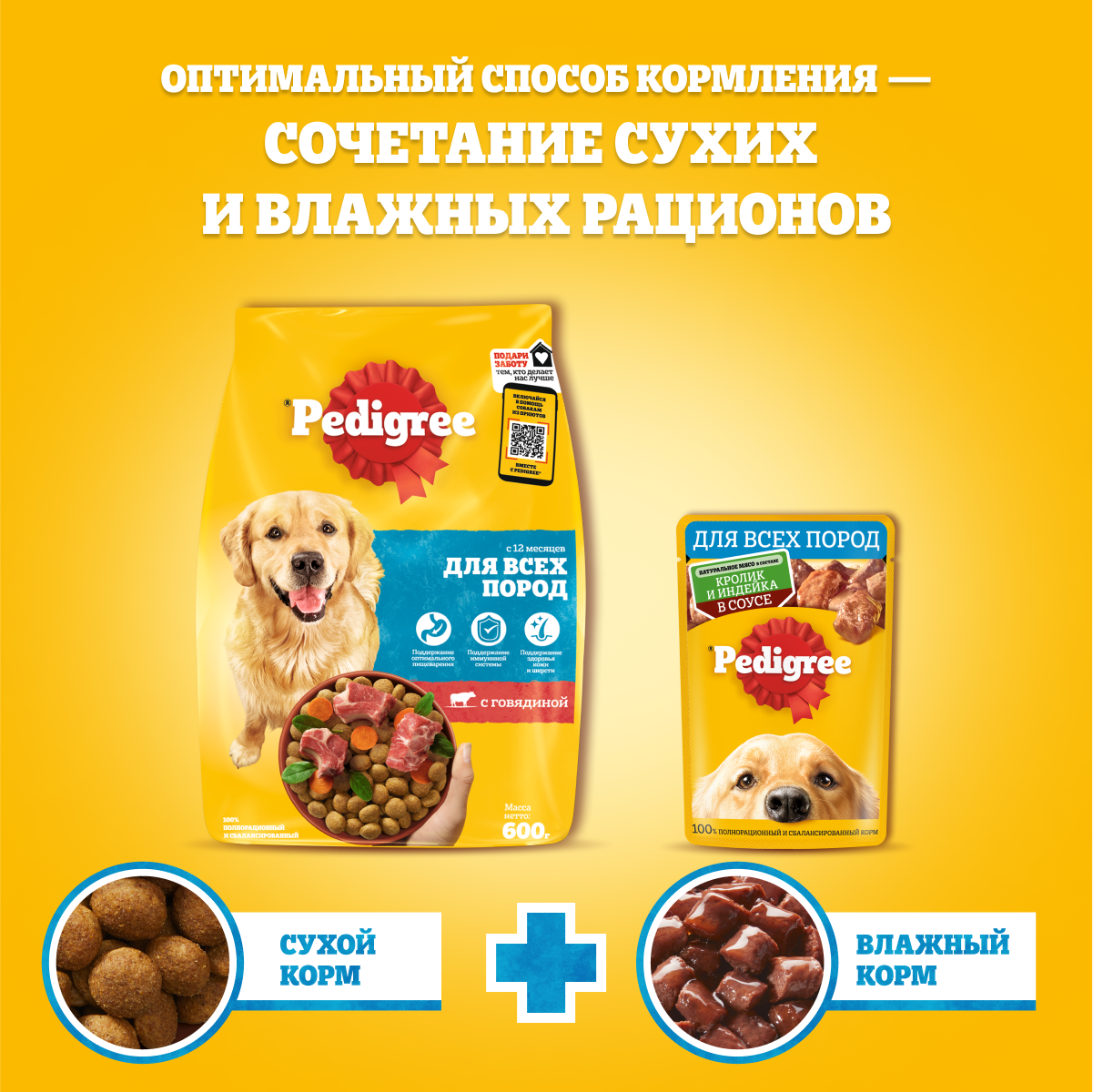 Pedigree влажный корм для взрослых собак всех пород, курица в соусе (28шт в  уп) — купить по доступной цене с доставкой