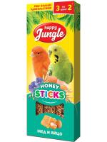 Happy Jungle Палочки мед с яйцом лакомство для птиц