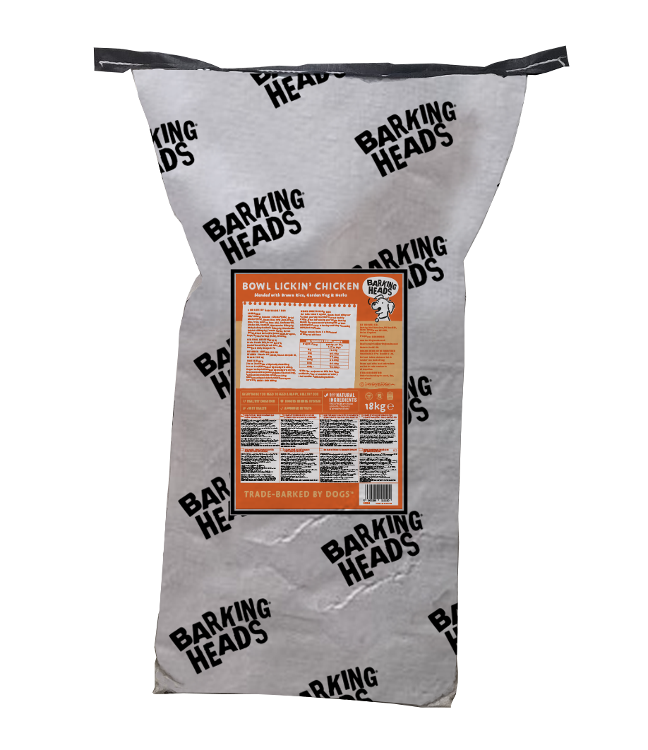 Barking Heads корм для взрослых собак всех пород, деликатное пищеварение, курица и рис 