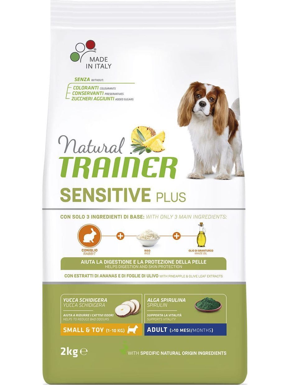 Trainer Natural корм для взрослых собак мелких пород, гипоаллергенный, c кроликом