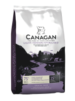 Canagan корм для пожилых стерилизованных кошек всех пород, беззерновой, цыпленок и лосось