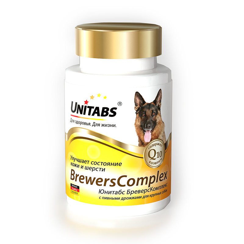 Unitabs BrewersComplex с Q10 для крупных собак