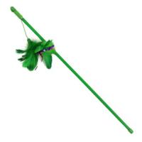 Triol игрушка-дразнилка для кошек, зеленые перья