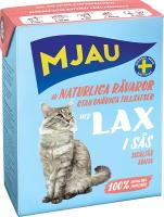 Mjau мясные кусочки в соусе с  лососем