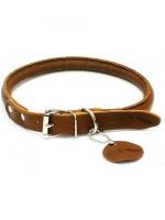 Collar Soft Soft для длинношерстных собак коричневый ошейник кожа коричневый