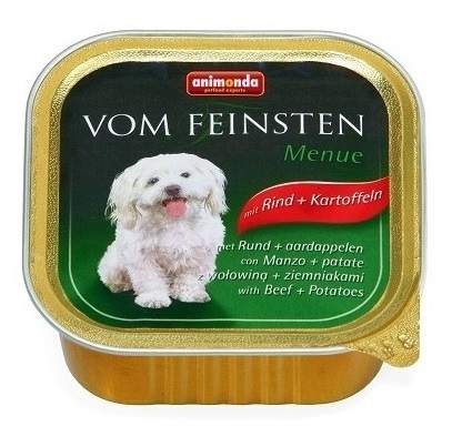 Animonda Vom Feinsten Menue  для собак с говядиной и картошкой в ламистере
