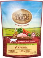 Nature`s Table корм для взрослых кошек всех пород, курица