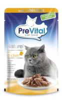 Prevital консервы для взрослых кошек всех пород, с курицей в соусе