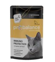 ProBalance влажный корм для взрослых кошек всех пород, поддержка иммунитета, кролик в соусе