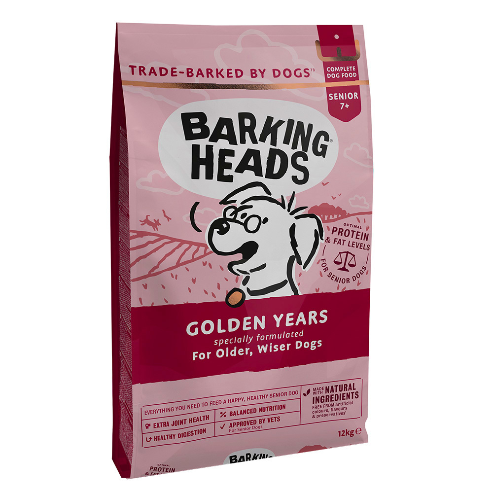 Barking Heads корм для пожилых собак всех пород, курица и рис 