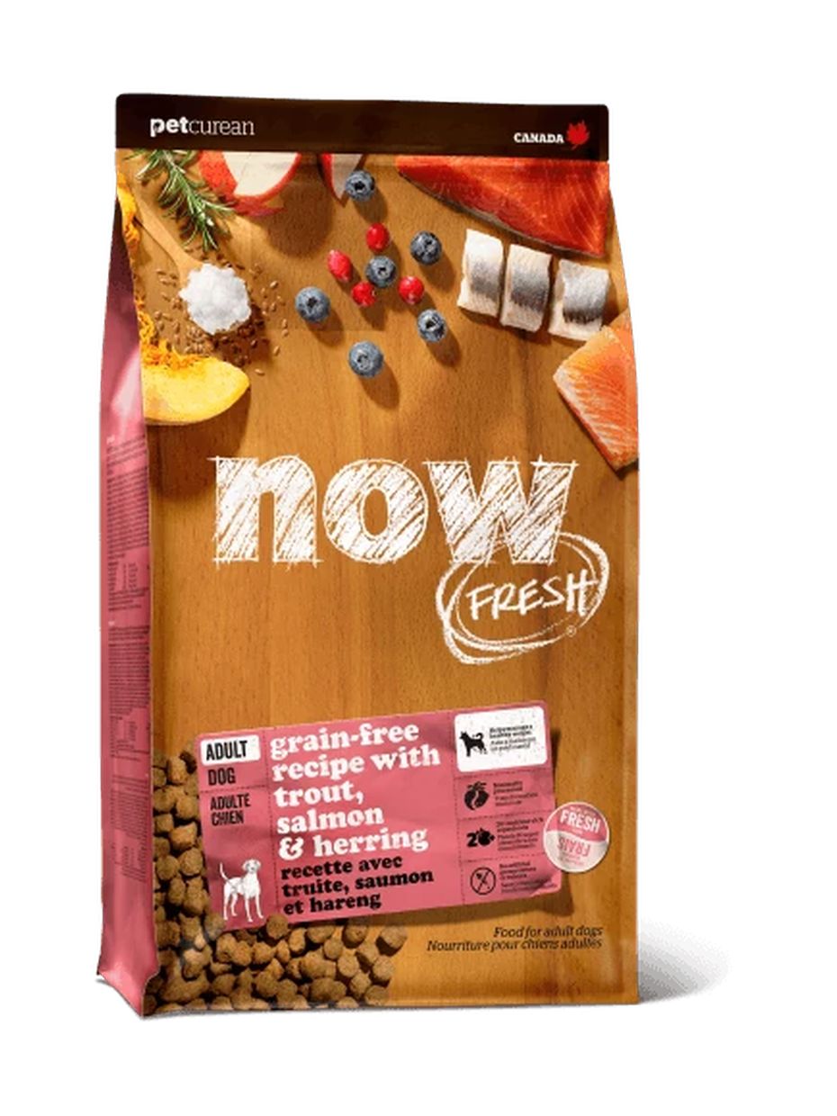 NOW Fresh корм для взрослых собак, беззерновой, с чувствительным пищеварением, форель и лосось (1,59 кг)