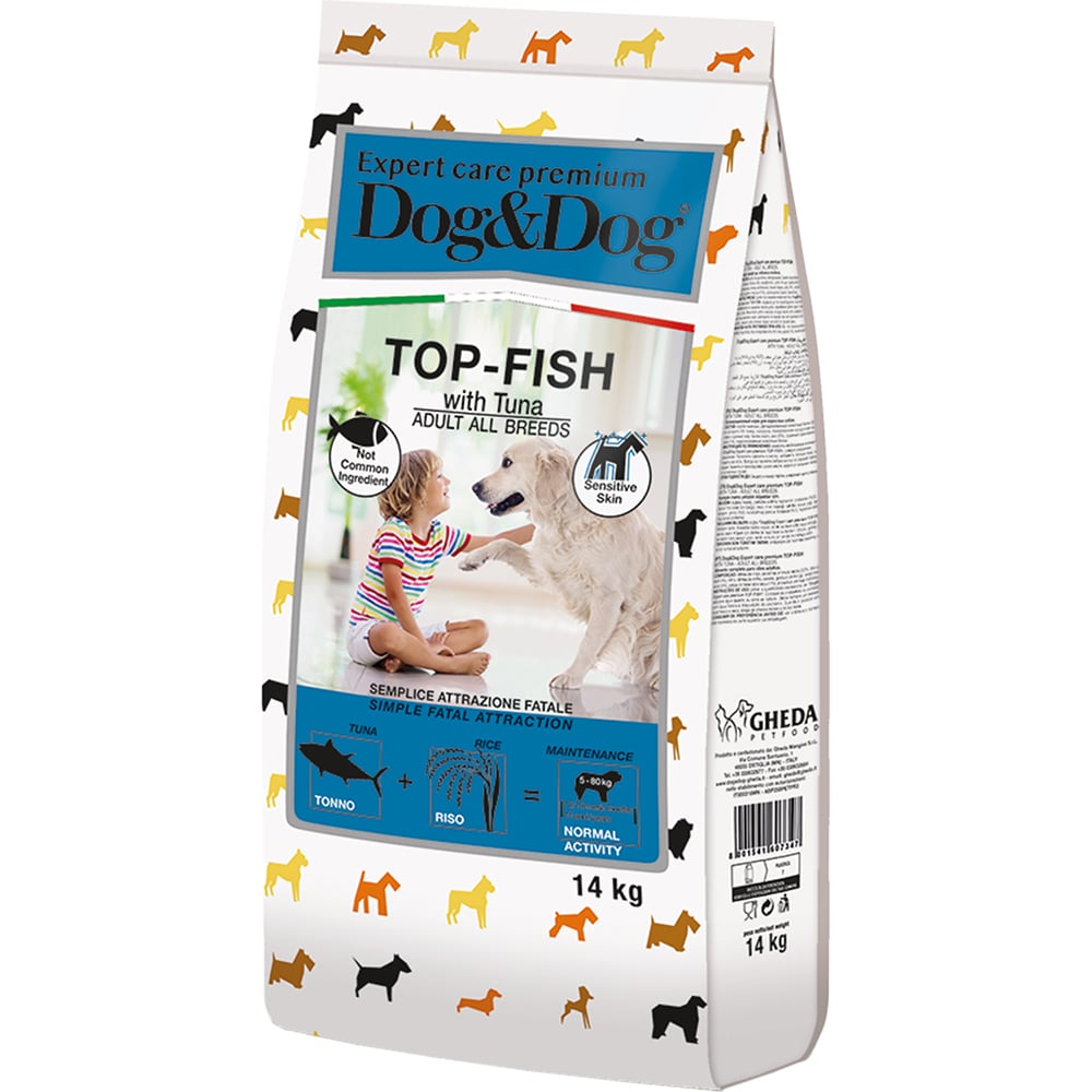 015.607347 (Dog&Dog Expert Care Premium Top-Fish Сухой корм с тунцом для взрослых собак (14кг)