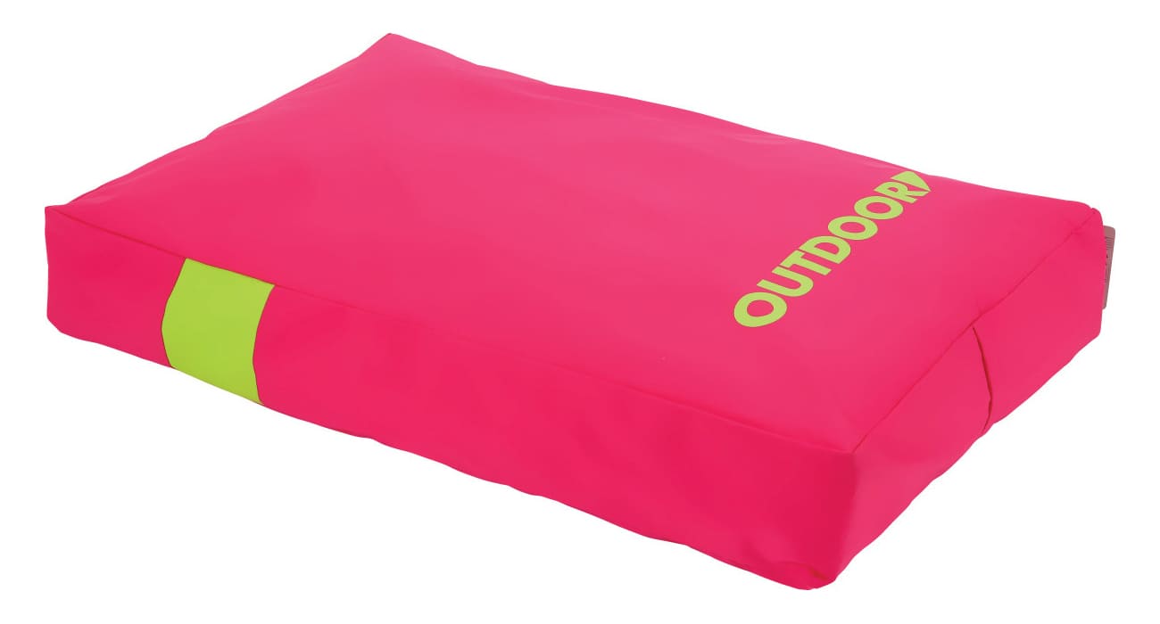 Zolux мат уличный для собак со съемным чехлом (большой) (L (110х90х14), розовый)