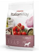 Italian Way корм для собак средних пород, беззерновой, при чувствительном пищеварении, утка