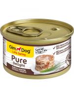 GimDog Pure Delight влажный корм для взрослых собак всех пород, цыпленок и говядина