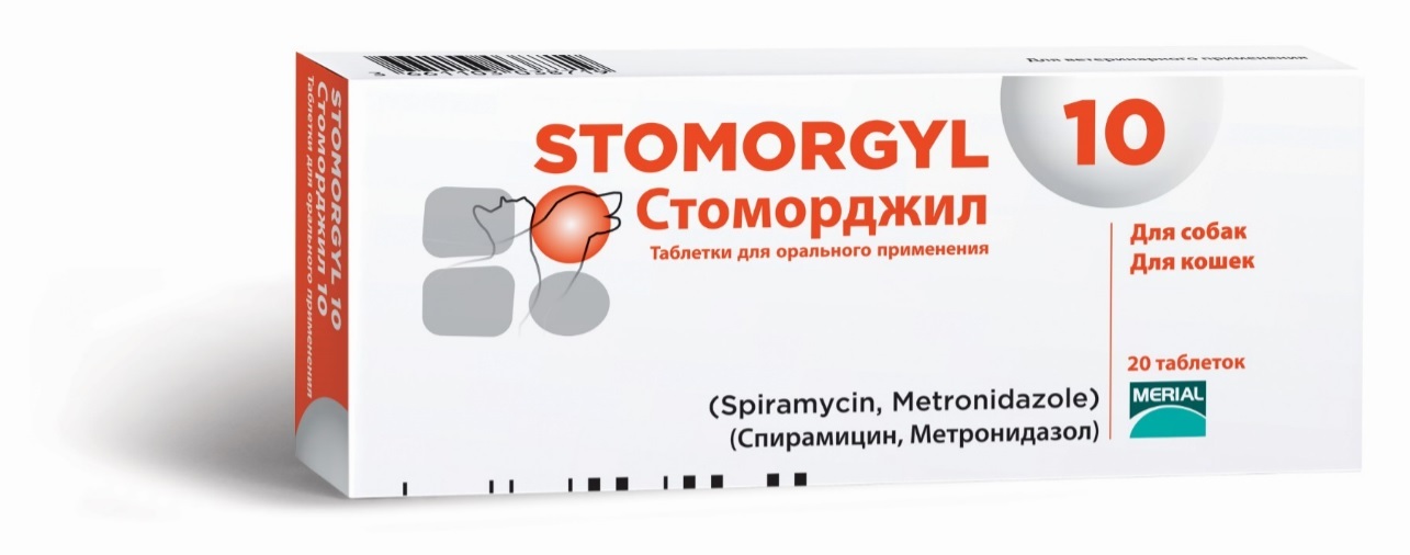 Merial Стоморджил лечение инфекционных заболеваний ротовой полости у собак и кошек всех пород