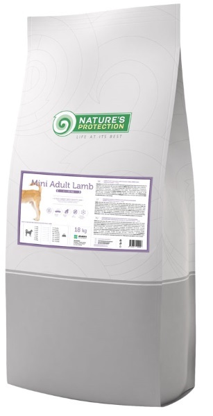 Nature’s Protection корм для взрослых собак малых пород, ягненок