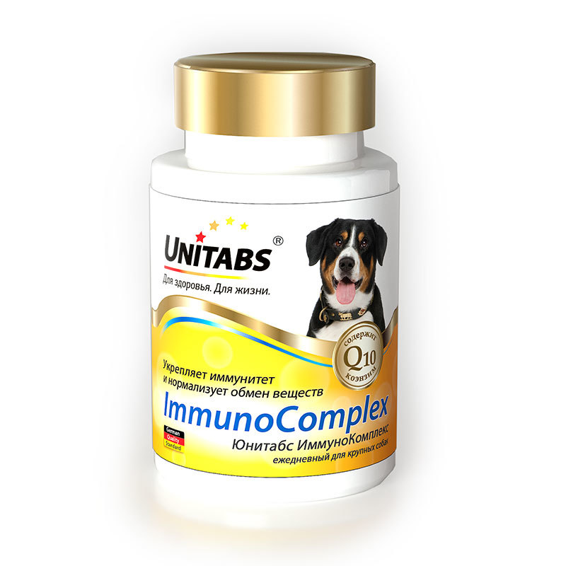 Unitabs ImmunoComplex с Q10 для крупных собак