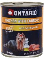 Ontario влажный корм для собак, курица и морковь