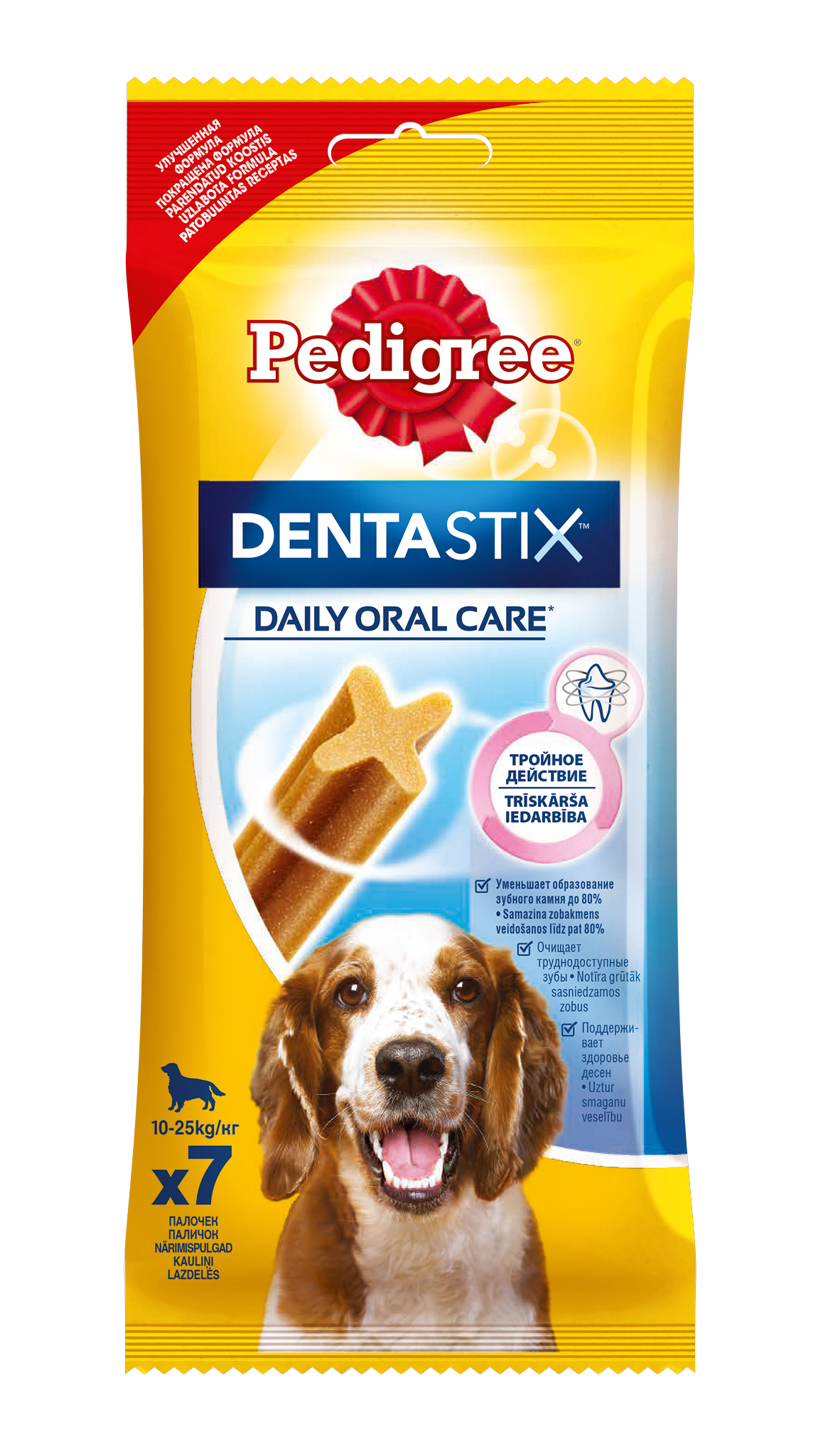 Pedigree DentaStix лакомство для собак средних пород (180 гр)