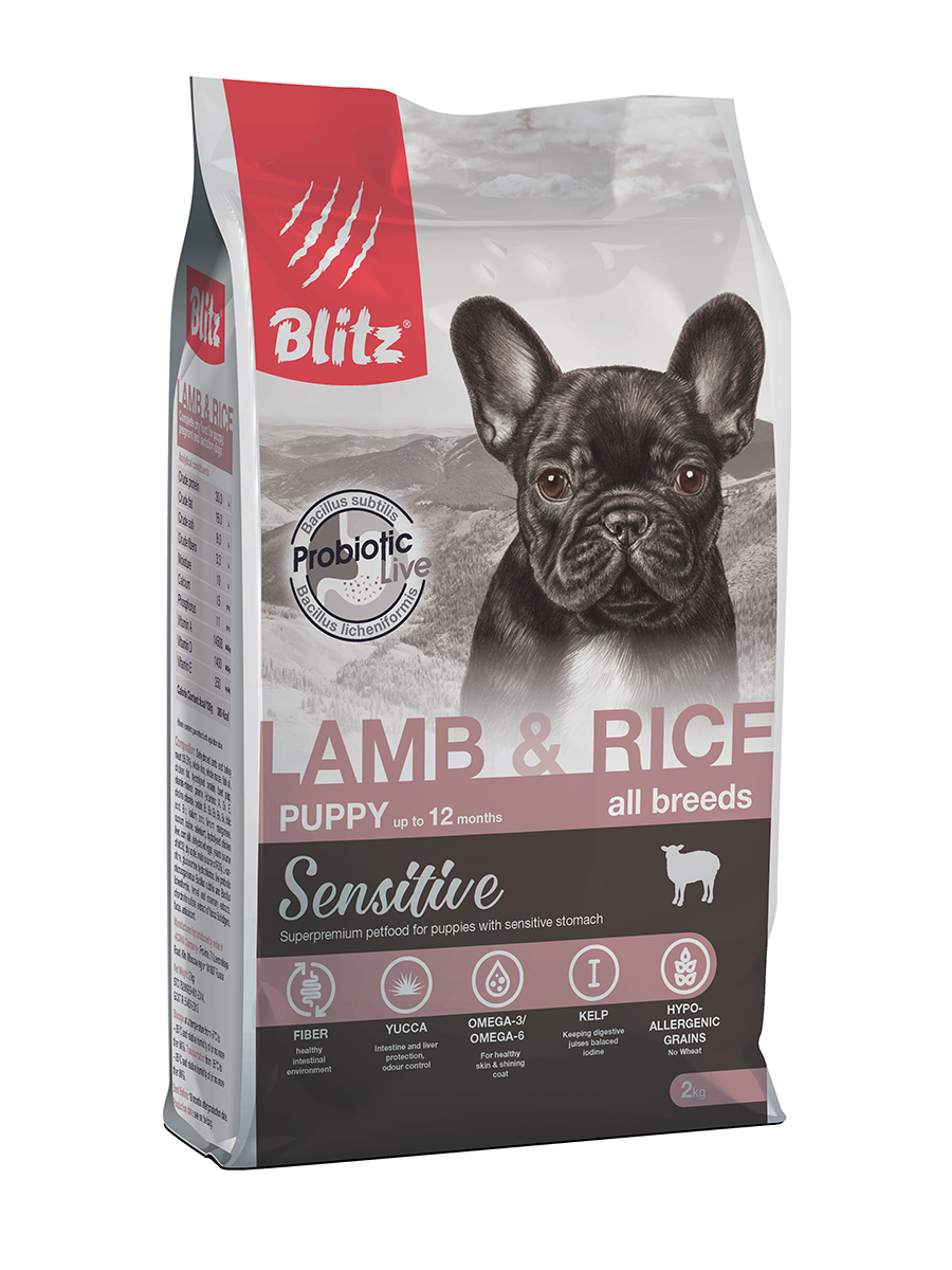 BDD05-1-02000 lamb&rice Puppy 2kg-face