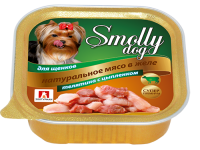Зоогурман Smolly Dog консервы для щенков малых и миниатюрных пород, телятина и цыпленок