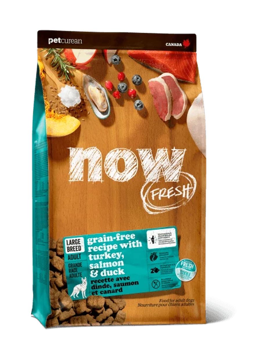 NOW Fresh корм для взрослых собак крупных пород, беззерновой, с индейкой, уткой и овощами (5,44 кг)