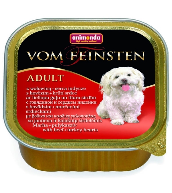 Animonda Vom Feinsten Classic  для собак с говядиной и сердцем индейки в ламистере