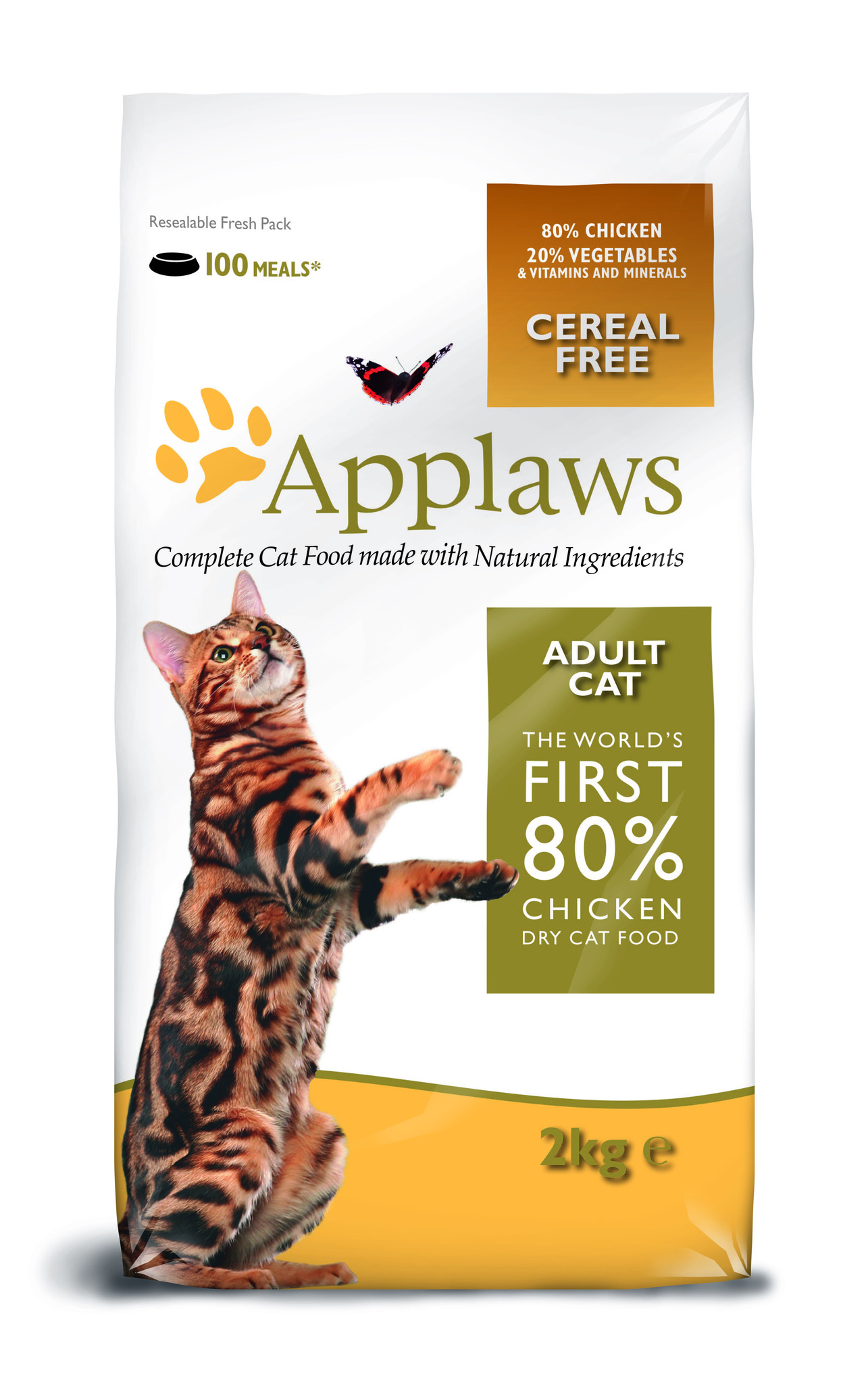 Applaws корм для взрослых кошек всех пород, беззерновой, курица и овощи